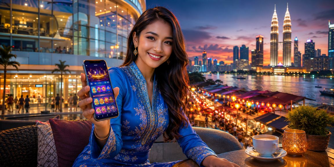 Pemain wanita Malaysia log masuk ke platform kasino 1998rich melalui telefon bimbit dengan mudah